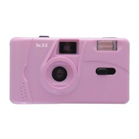 For Kodak Film Camera Vintage M35 Non-Disposable Retro Film Machine Manual Reusable Film Camera with Flash Function (Color: Purple)