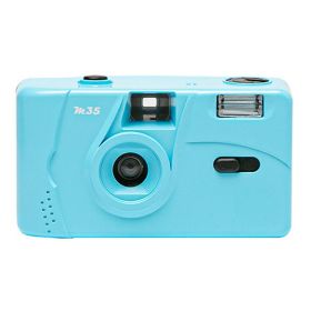 For Kodak Film Camera Vintage M35 Non-Disposable Retro Film Machine Manual Reusable Film Camera with Flash Function (Color: Blue)